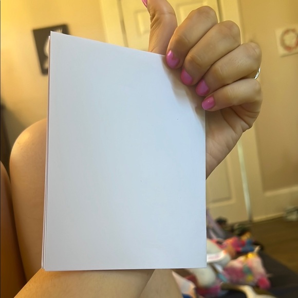 Handcrafted Believe Card with Blue and White Design - Picture 3 of 3